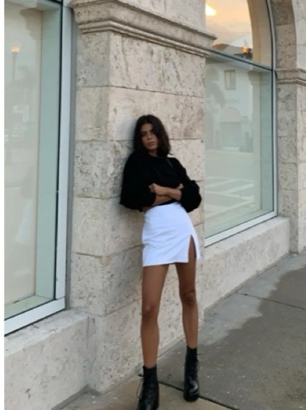 Princess Polly Lioness The Lola White Mini Skirt with Side Slit